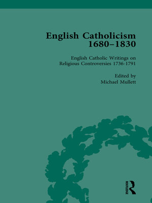 cover image of English Catholicism, 1680-1830, vol 3